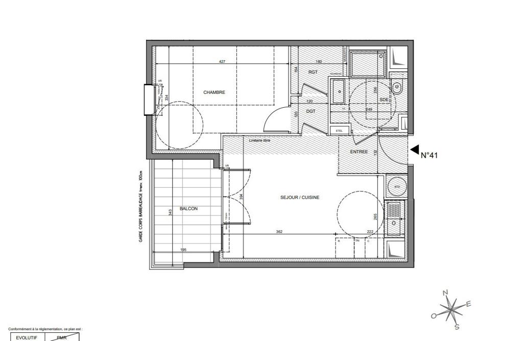 2-комн. квартира в новостройке в Ницце, 51 м², фото №5, объявление №103982634