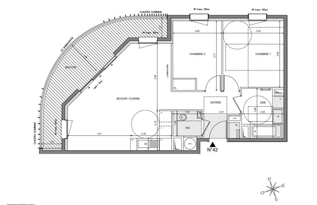 3-комн. квартира в новостройке в Ницце, 75 м², фото №5, объявление №103982424