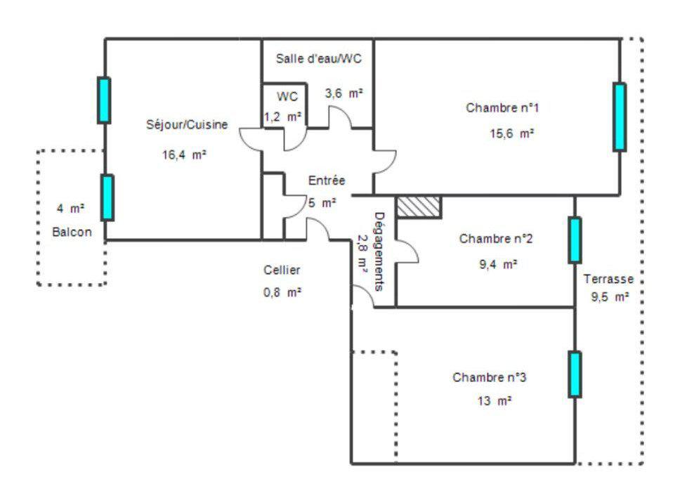 4-комн. квартира в Ницце, 68 м², фото №9, объявление №106223628
