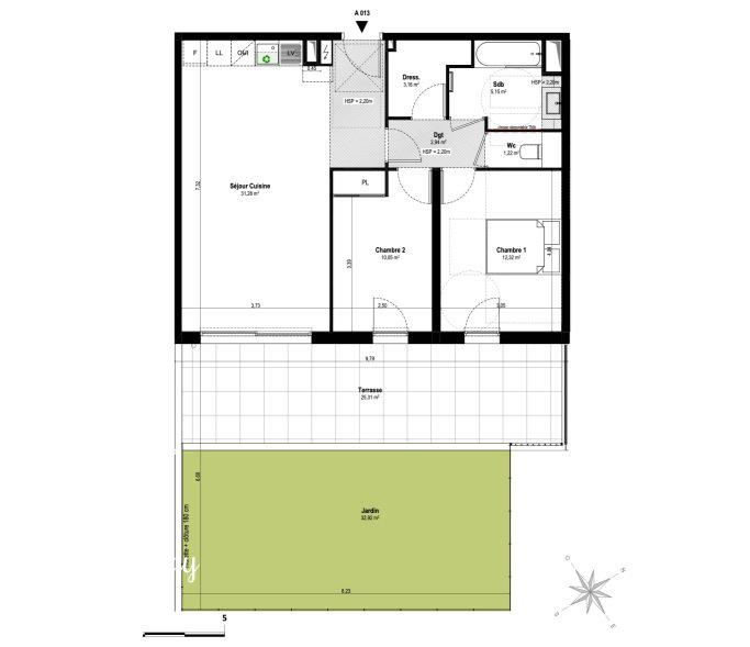 3-комн. квартира в новостройке в Вильнёв-Лубе, 66 м², фото №8, объявление №102635274