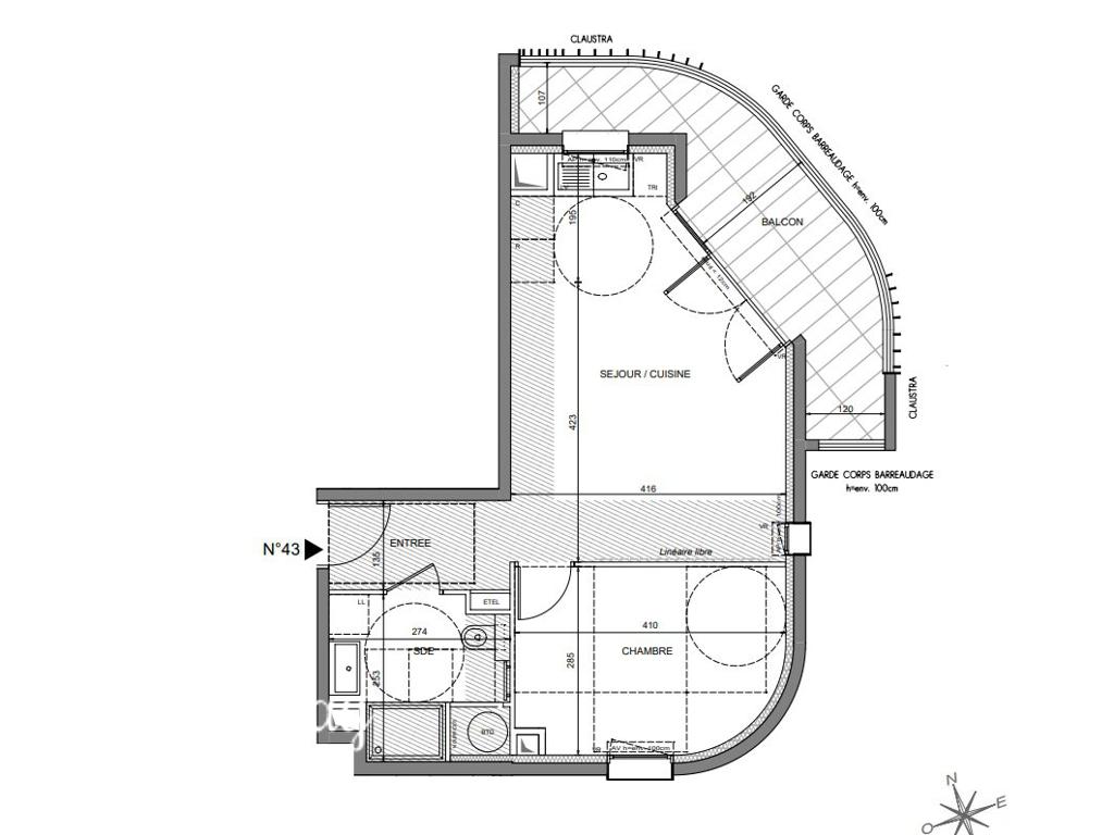 2-комн. квартира в новостройке в Ницце, 54 м², фото №5, объявление №103982718