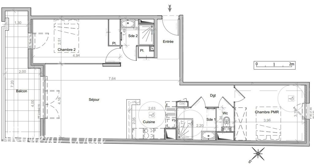 3-комн. квартира в новостройке в Жуан ле Пен, 85 м², фото №8, объявление №102079278