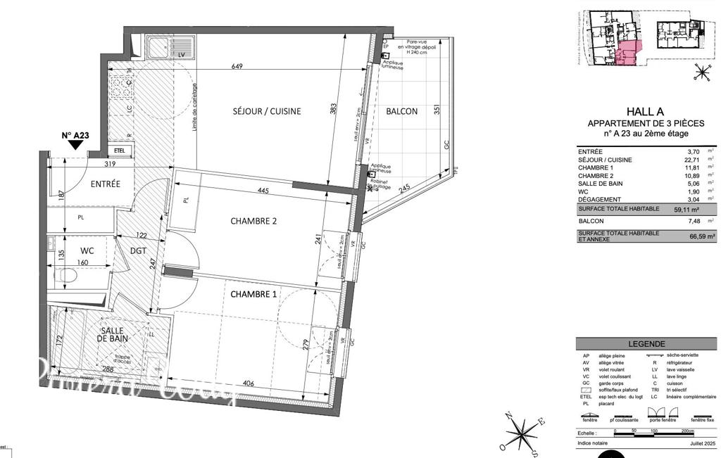 3-комн. квартира в новостройке в Босолее, фото №6, объявление №106342908