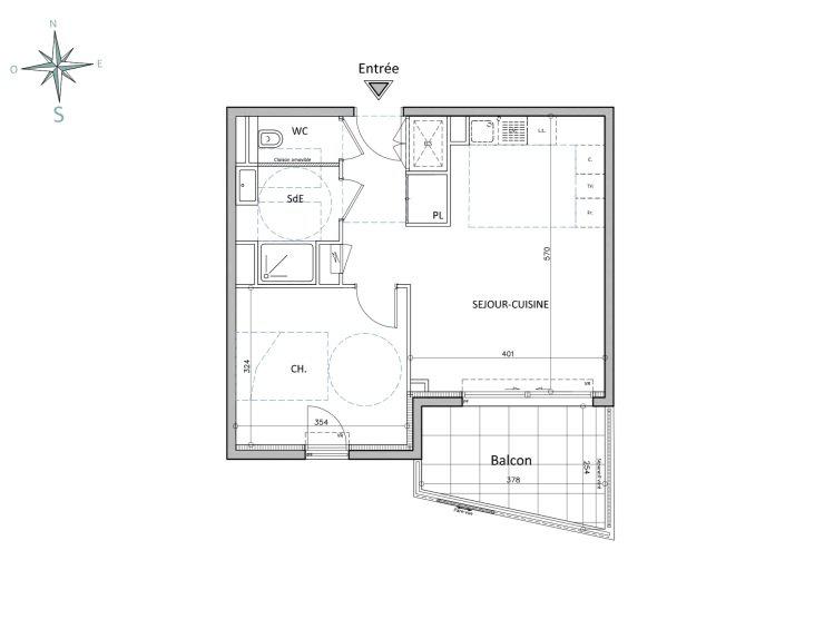 2-комн. квартира в новостройке в Кап-Д'ай, 52 м², фото №5, объявление №102635232